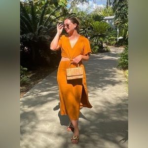 A&F Cutout Midi Dress